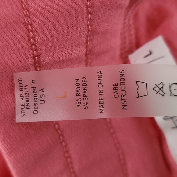 Talulah Super Soft Pink Split Hem Wide Leg Sweatpants With Pockets - Picture 13 of 14